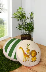 Ticaa Rundes Kissen-Set für Kinderzimmer 2-teilig – Bild 2