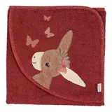 Sterntaler Kapuzenbadetuch 80x80 cm rot – Bild 3