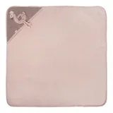 Fehn Kapuzenbadetuch 80x80 cm rosa – Bild 1