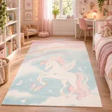Pergamon Kinder Teppich Maui Kids Pastell Einhorn – Bild 1