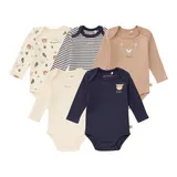 Bornino Lieblinge 5er-Pack Bodys langarm Tiny Forest – Bild 3