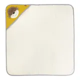 Fehn Kapuzenbadetuch Otter Theo 80x80 cm weiss | gelb | blau – Bild 1