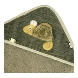 Fehn Kapuzenbadetuch 80x80 cm oliv – Bild 4