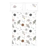 Baby Best Renforcé Wende-Bettwäsche Weltall 40x60 / 100x135 cm – Bild 3