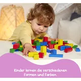 Eichhorn Holzbausteine bunt 100 Stück – Bild 4