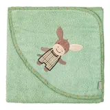 Sterntaler Kapuzenbadetuch 100x100 cm gruen – Bild 3