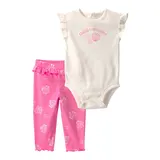 Carter's 2-tlg. Set Body kurzarm und Leggings Muscheln – Bild 3