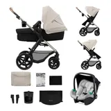 Kinderkraft Kombikinderwagen MOOV 2 Trio-Set inkl. Babyschale MINK PRO grau – Bild 3