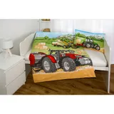 Baby Best Renforcé Wende-Bettwäsche Traktor 40x60 / 100/135 cm – Bild 4