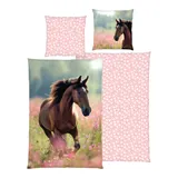 Herding Renforcé Wende-Bettwäsche Pferd 80x80 / 135x200 cm – Bild 3