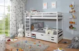 Ticaa Etagenbett Finn Weiß mit 4er Funktionsschubkasten – Bild 3