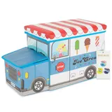 Bieco Aufbewahrungsbox mit Deckel Kinder Icecream – Bild 3