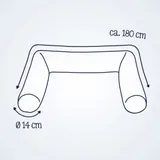 Julius Zöllner Bettschlange Jersey 180 cm – Bild 5