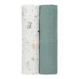 Lässig 2er-Pack Mullwindeln Heavenly Soft Swaddle XL 120x120 cm – Bild 1