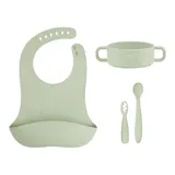 Babymoov 4-tlg. Geschirrset inkl. Silikon-Lätzchen – Bild 3