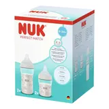 Nuk 4-tlg. Babyflaschen-Set Perfect Match, 0-6M – Bild 1