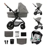 Kinderkraft Kombikinderwagen MOOV 2 Air Trio-Set inkl. Babyschale MINK PRO grau – Bild 3