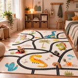 Pergamon Kinder Teppich Maui Kids Dino Straßenteppich – Bild 1