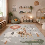 Pergamon Kinder Teppich Softstar Kids Safari Animal Friends – Bild 1