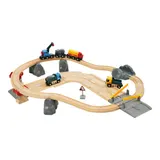 Brio Eisenbahn-Set Steinverlade Set, Straßen & Schienen – Bild 1