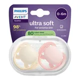 Philips Avent 2er-Pack Schnuller ultra soft, 0-6M – Bild 3