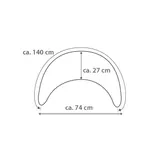 Theraline Musselinmond Stillkissen 140 cm – Bild 5
