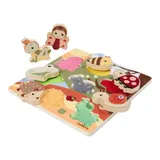 Eichhorn Fühlpuzzle mit Stoff – Bild 3