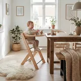 Treppy® Hochstuhltisch Holz – Bild 1