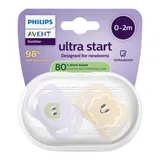 Philips Avent 2er-Pack Schnuller ultra start, 0-2M – Bild 3