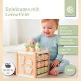 Bieco Motorikwürfel Hase Fine Holz FSC - ab 1 Jahr – Bild 1