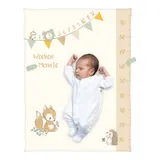 Baby Best Babydecke Microfaserflausch Meilenstein 75x100 cm – Bild 1