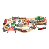 Brio Eisenbahn-Set Straßen & Schienen Bahn Set Deluxe – Bild 1