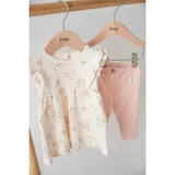 Feetje Ajour-Kleid Flügelarm Papageien Blumen – Bild 1