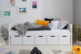 Ticaa Sofabett Naomi inkl. 5x Schubkästen, 90x200 – Bild 1