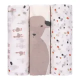 Lässig 3er-Pack Mullwindeln 80x80 cm Heavenly Soft Tiny Farmer – Bild 3