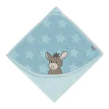 Sterntaler Kapuzenbadetuch 80x80 cm blau – Bild 3