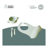 Babymoov 4-tlg. Geschirrset inkl. Silikon-Lätzchen – Bild 1