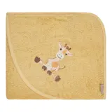 Sterntaler Kapuzenbadetuch 80x80 cm gelb – Bild 3