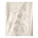 Carter's 3-tlg. Set Body ohne Arm, T-Shirt und Shorts Safari – Bild 4