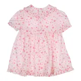Gymp Kleid kurzarm Blumen Rüschen – Bild 1