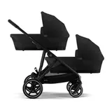 Cybex Gold Zwillings- und Kinderwagen Geschwisterwagen Gazelle S schwarz – Bild 3