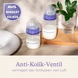 Lansinoh 2er-Pack Babyflaschen mit NaturalWave Sauger, Weithals, 240 ml, Gr.M – Bild 5