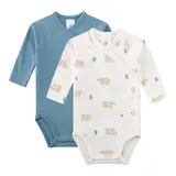 Sanetta 2er-Pack Wickelbodys langarm Bären – Bild 3