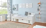 Ticaa Einzelbett "Leni" 90x200 Kiefer Weiß – Bild 3