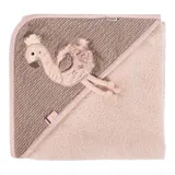 Fehn Kapuzenbadetuch 80x80 cm rosa – Bild 3