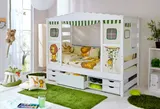 Ticaa Hausbett mit Bettkasten "Safari" Kiefer Weiß – Bild 5