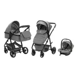 Babycab Kombikinderwagen Stockholm Trio-Set (2024) inkl. i-Size Babyschale und Wickeltasche grau – Bild 3