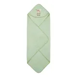 Sterntaler Kapuzenbadetuch 100x100 cm gruen – Bild 1