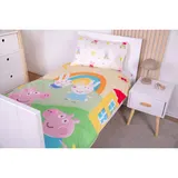 Baby Best Peppa Pig Renforcé Wende-Bettwäsche Peppa Pig 40x60 / 100x135 cm – Bild 1