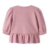 Name It Sweatjacke mit Schößchen Blumenknöpfe – Bild 1